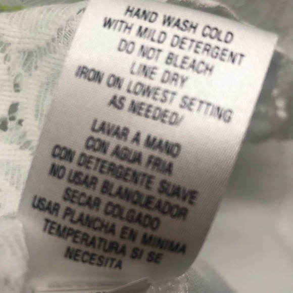 Sandra Darren White & Blue Floral Dress Size 14 - Picture 2 of 6